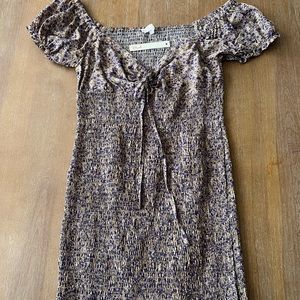 Off the shoulder mini dress